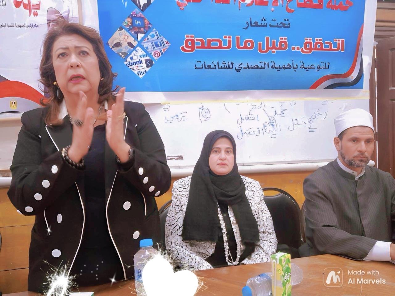 جيهان فؤاد: الخطاب الدينى والمسئولية المجتمعية سلاح لمواجهة الشائعات