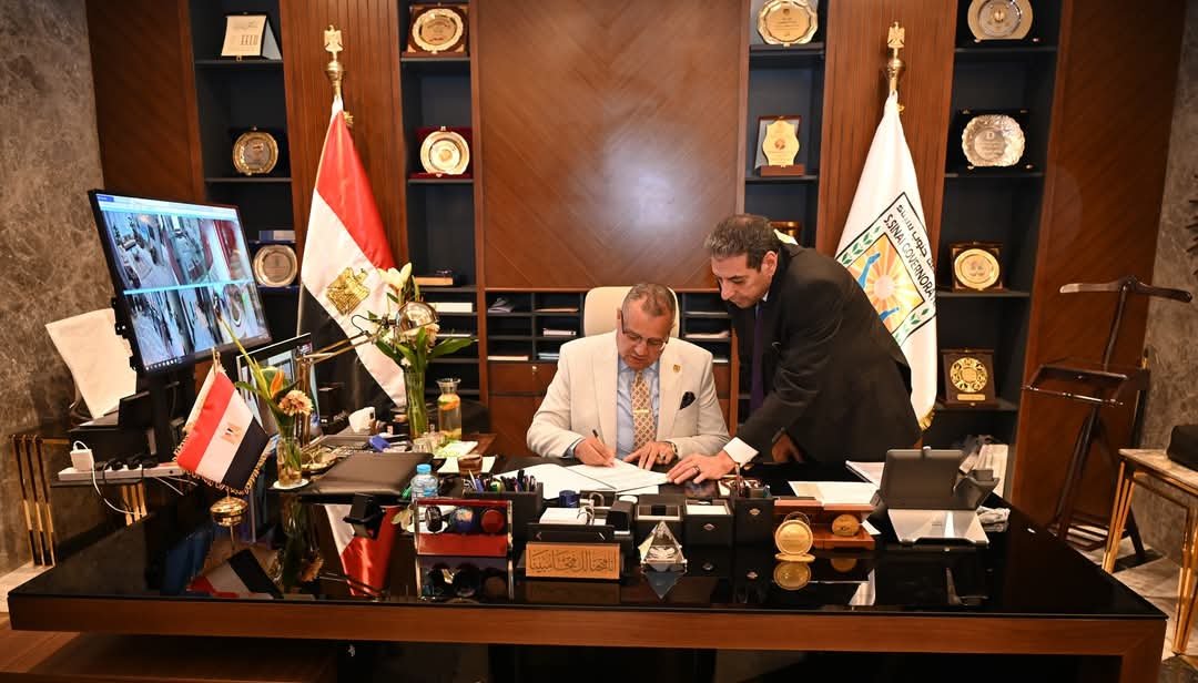 محافظ جنوب سيناء يعتمد نتيجة الفصل الدراسى الأول للشهادة الإعدادية بالمحافظة  بنسبة نجاح  73.86%