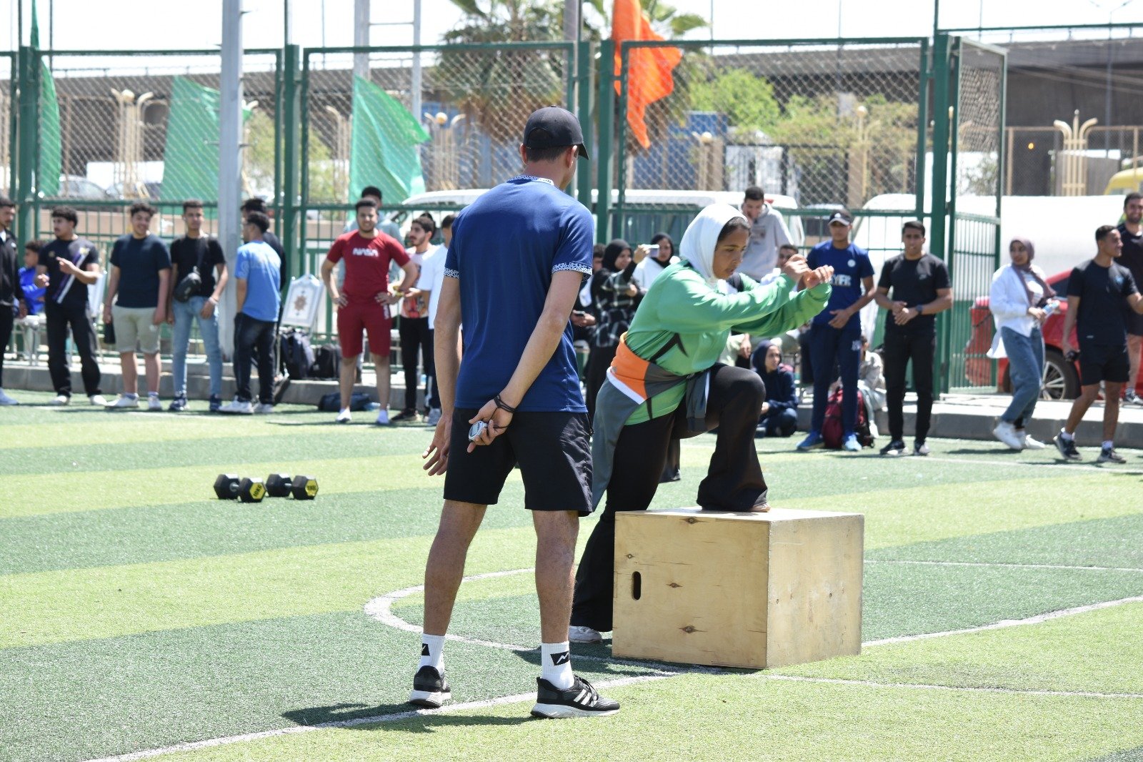 رئيس جامعة بنها ومدير عام الشباب والرياضة بالقليوبية يشهدا فعاليات المهرجان الرياضى “BeFit”