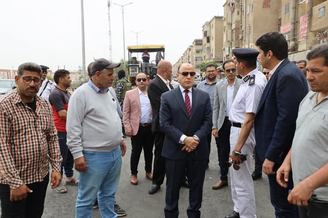 محافظ كفر الشيخ يتابع أعمال رصف شارع مسجد خيرت بقلين ضمن الخطة الاستثمارية 2024-2025