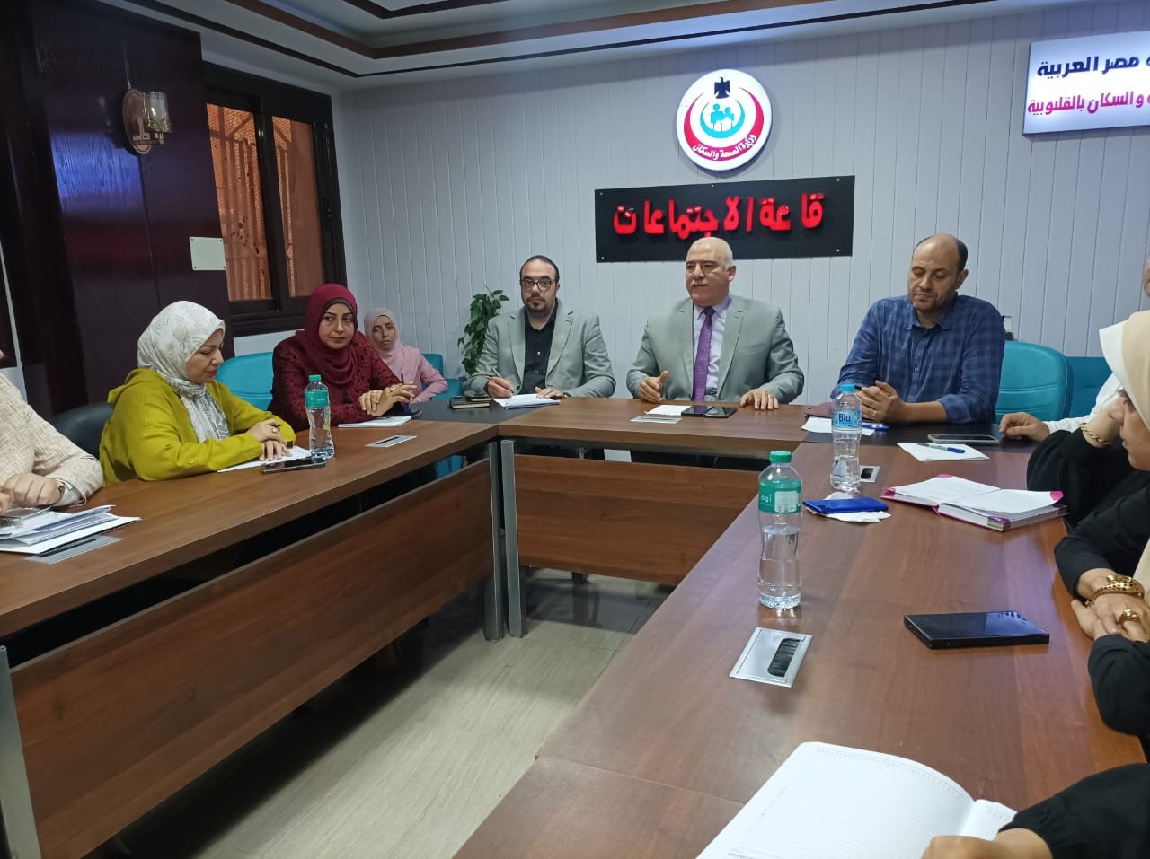 الشلقانى وكيل وزارة الصحة بالقليوبية يعقد اجتماعاً موسعاً مع مديري الإدارات الصحية