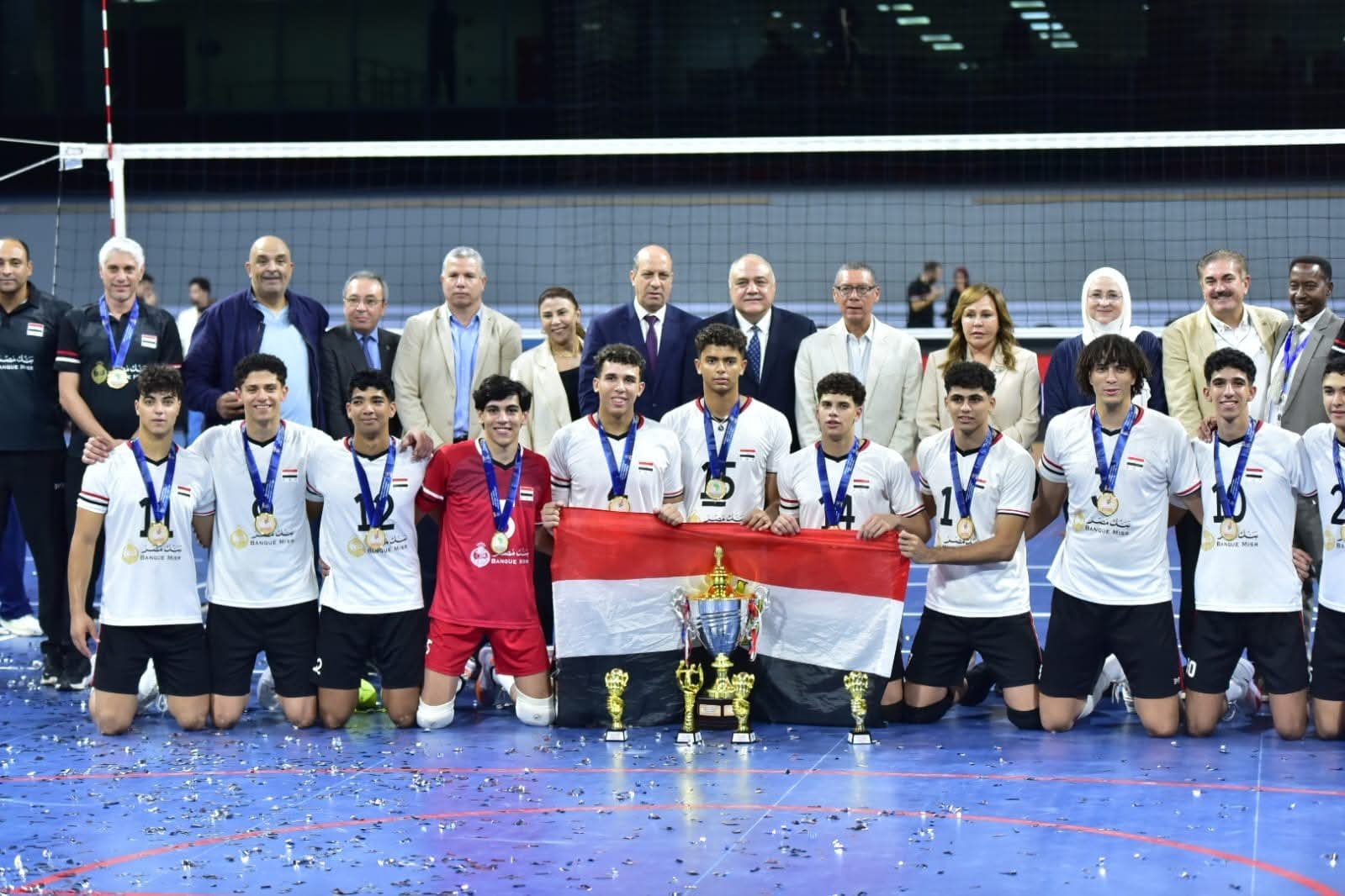 بشرى حجيج تتوج منتخب مصر بكأس إفريقيا للشباب للكرة الطائرة بعد فوزه على الكاميرون