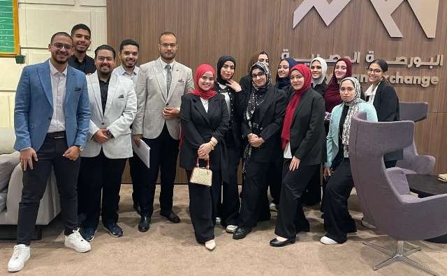 تفاصيل زيارة طلاب كلية الإدارة بالجامعة المصرية الروسية للبورصة
