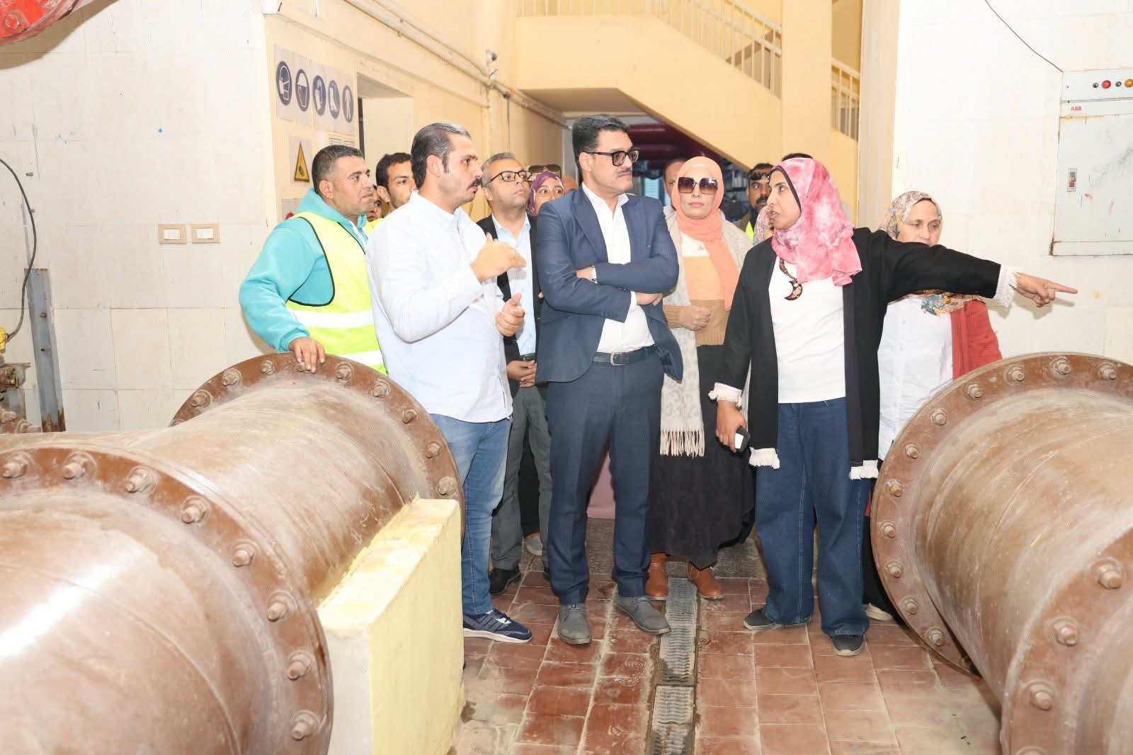 فودة يتفقد فرع قليوب ومحطة المياه الارتوازية.. وتوجيهات بتسريع أعمال الاحلال والتجديد