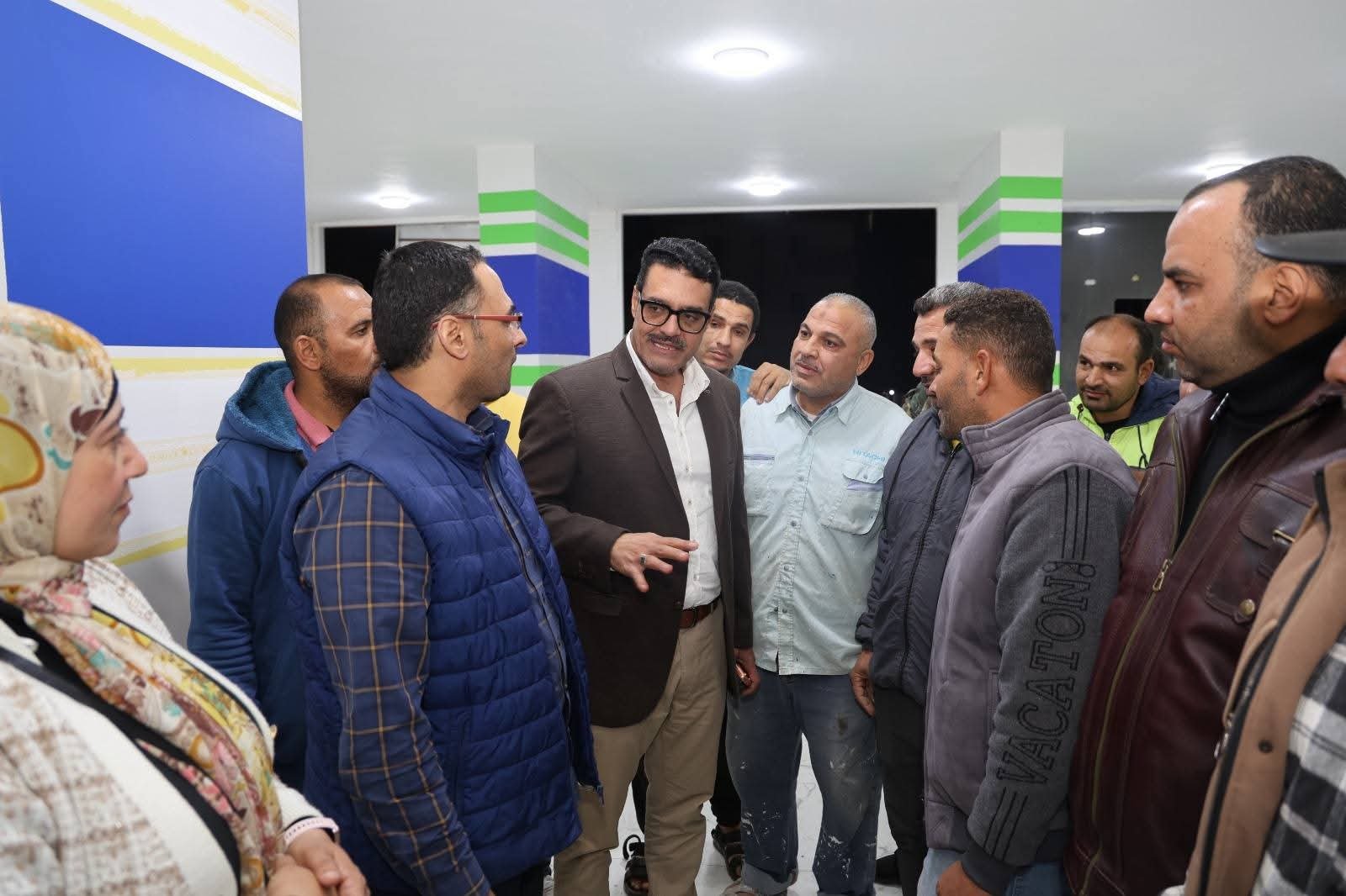 رئيس شركة مياه الشرب والصرف الصحى بالقليوبية يتابع أعمال إنشاء وتجهيز القطاع التجاري ومركز خدمة العملاء بفرع غرب شبرا الخيمة