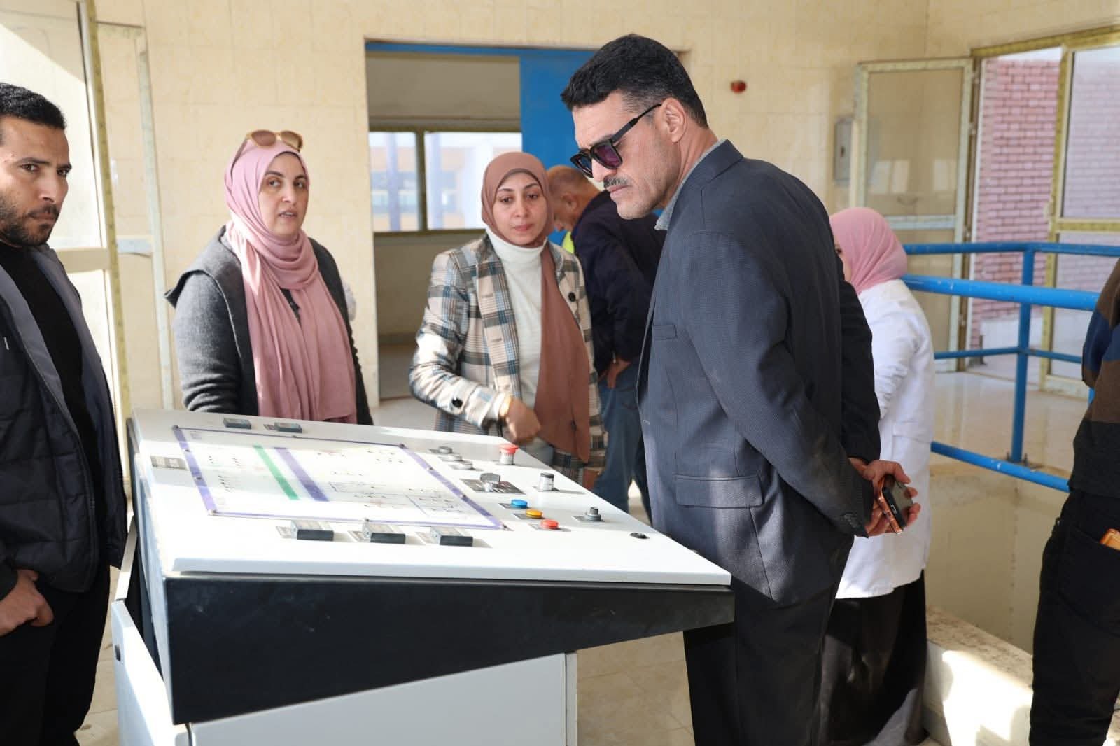محمد فودة رئيس شركة مياه القليوبية يواصل جولاته و يتفقد أعمال الإحلال والتجديد بمحطة مياه كوم أشفين بقليوب
