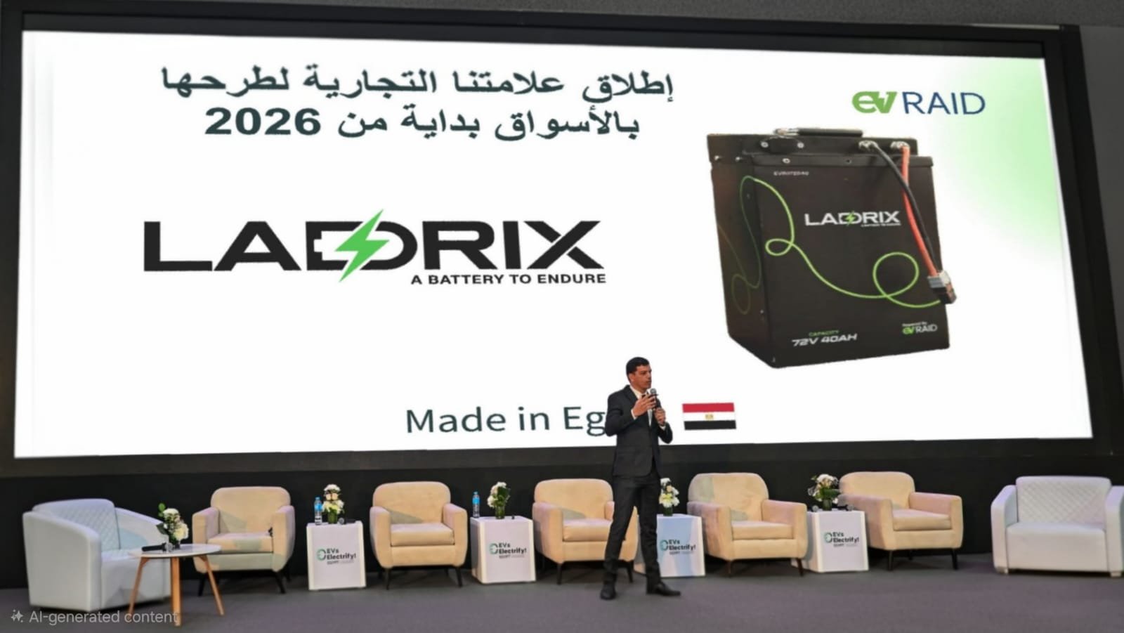 شريف دياب : EVRaid تؤسس لصناعة السيارات الكهربائية في مصر بإطلاق «Ladrix» وبدء طرحها بالأسواق من 2026