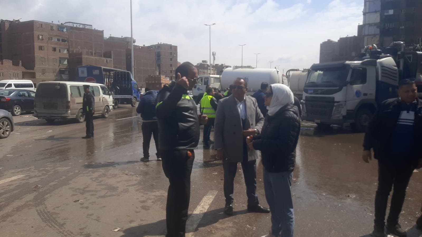 محافظ القليوبية يتابع جهود “مدينة الخصوص” في التعامل مع موجة الأمطار بحضور نائب المحافظ