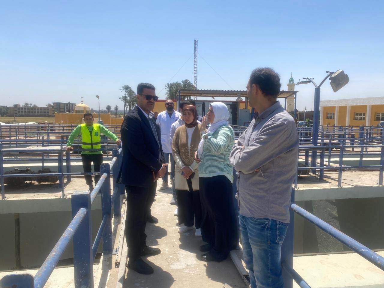 فودة يتفقد محطة مياه قليوب المرشحة بكوم أشفين لمتابعة أعمال الإحلال والتجديد