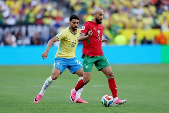 مفاجأة.. المغرب تفرض التعادل على البرازيل بالمونديال