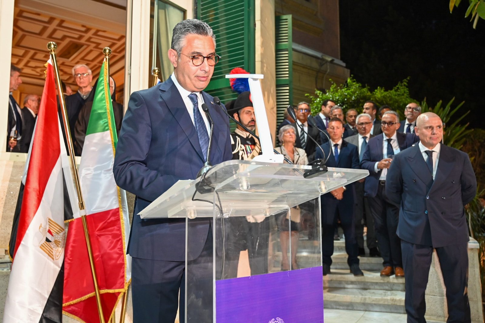 بالإنابة عن رئيس مجلس الوزراء.. الدكتور شريف فاروق يشارك في احتفال سفارة إيطاليا بالقاهرة بالعيد الوطني للجمهورية الإيطالية